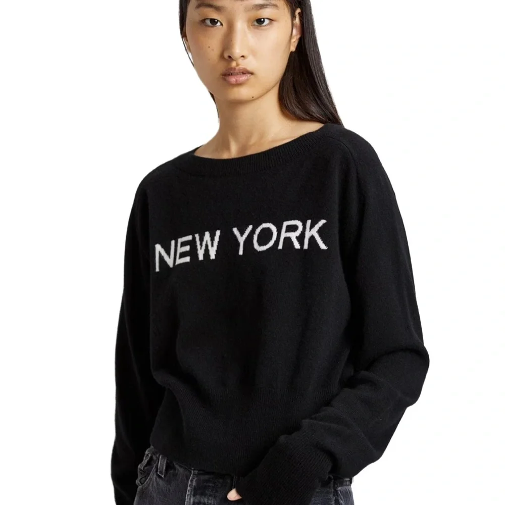 Black 'New York' 100% Cashmere - Picture 5 of 7